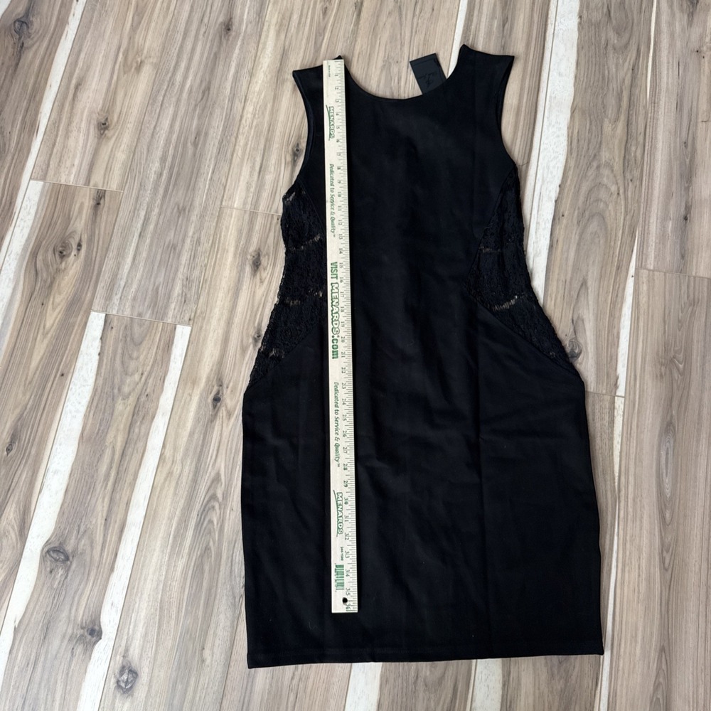 🖤 POETIC JUSTICE Black Sheer Lace Dress Top XL Women's - Picture 4 of 6